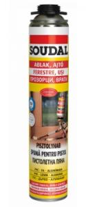 Spuma poliuretanica - Spuma Soudal pistol galben 750 ml